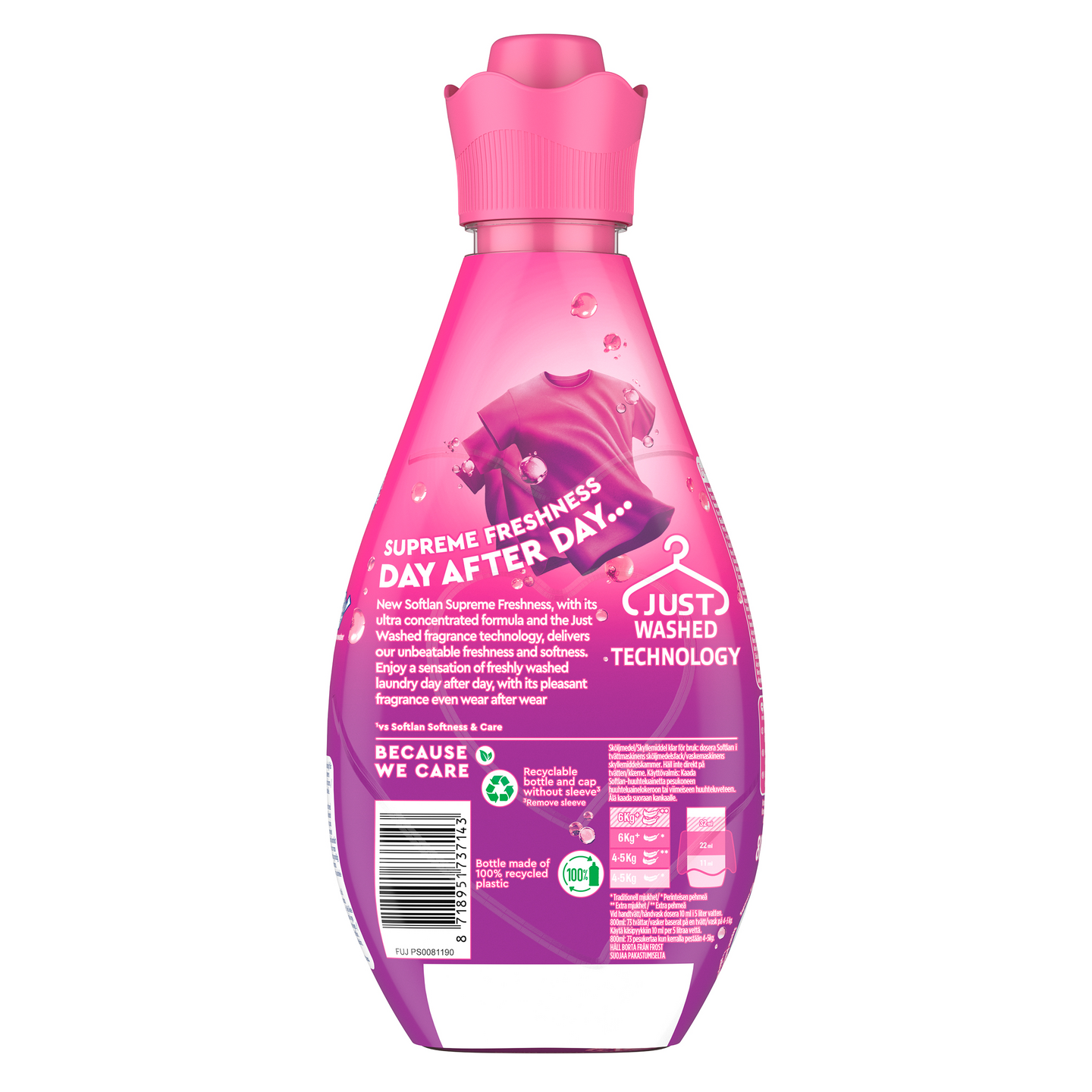 Softlan Supreme Freshness Floral Fusion huuhteluaine 730ml