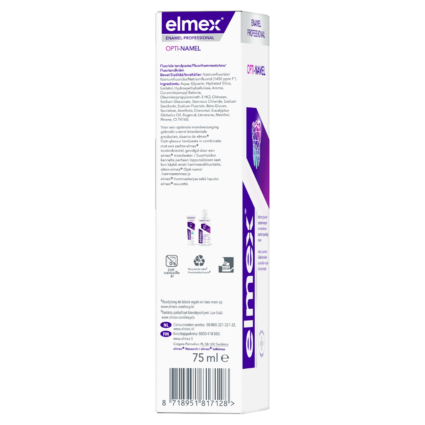 elmex Optinamel Professional hammastahna 75ml