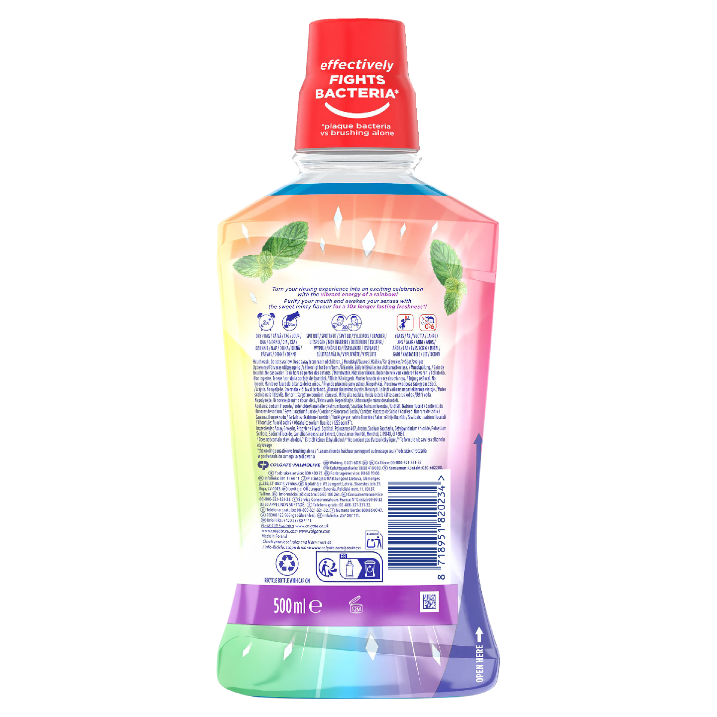 Colgate Max Fresh Rainbow suuvesi 500ml