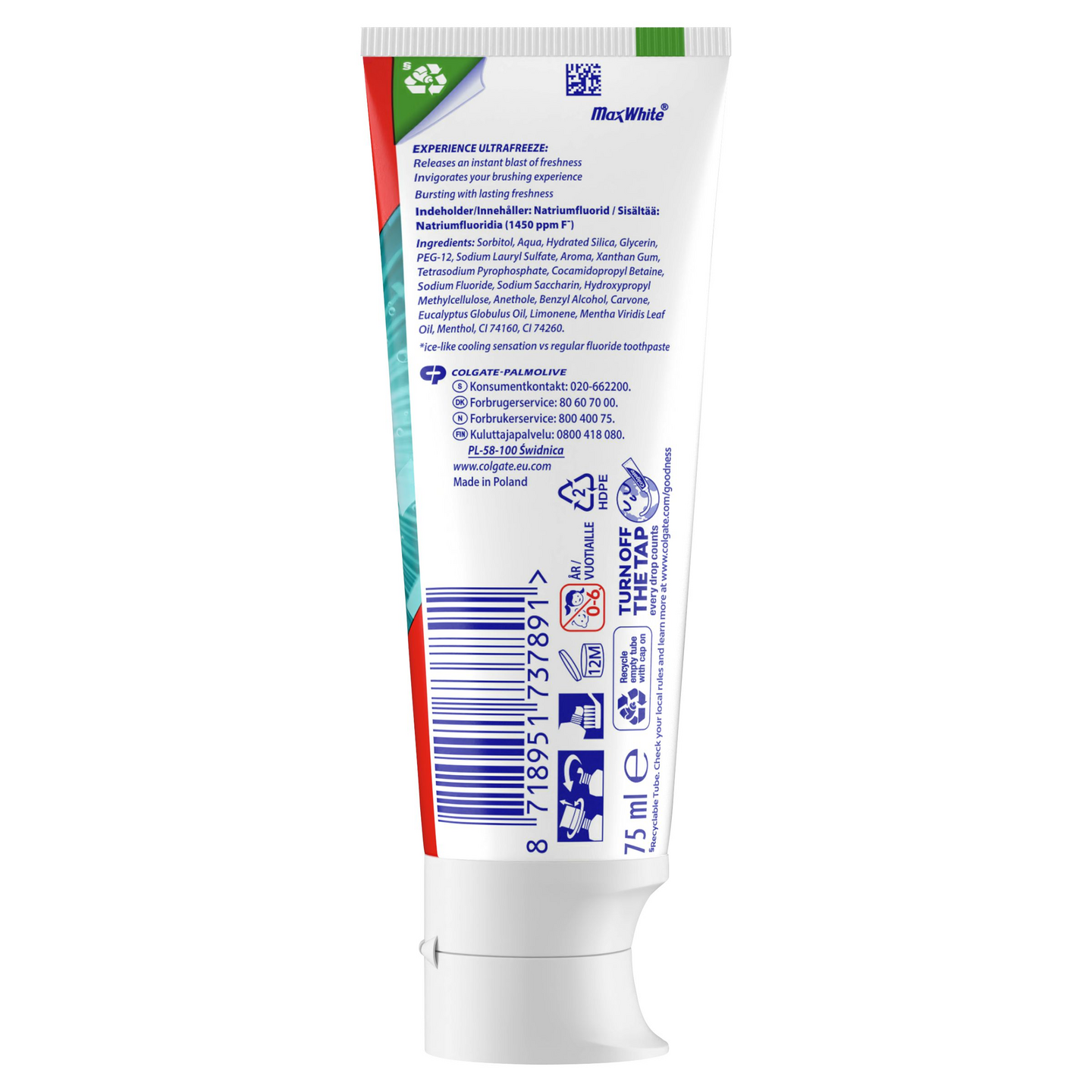 Colgate Max hammastahna 75ml 3-pack