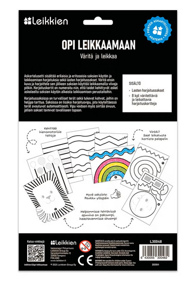 Leikkien Opi leikkaamaan askartelusetti
