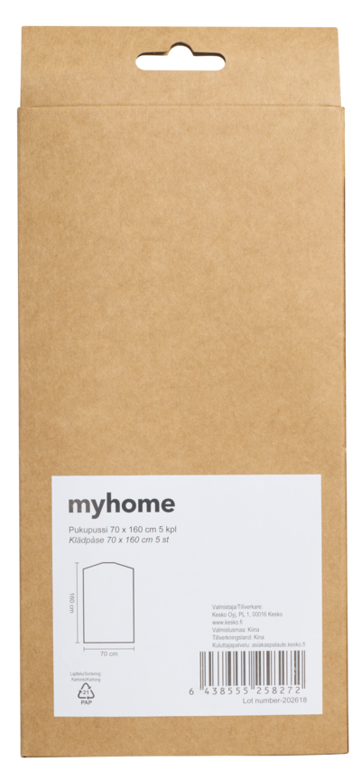 myhome pukupussi 70 x 160 cm 5 kpl