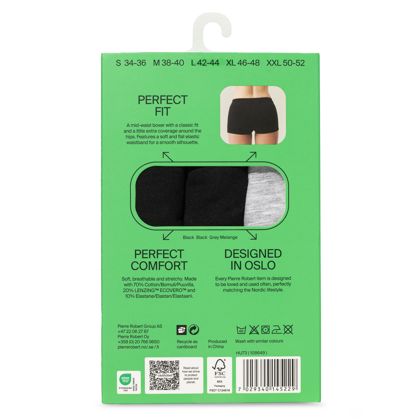 Pierre Robert Cotton Boxer HU73 alushousut 3kpl/pkt