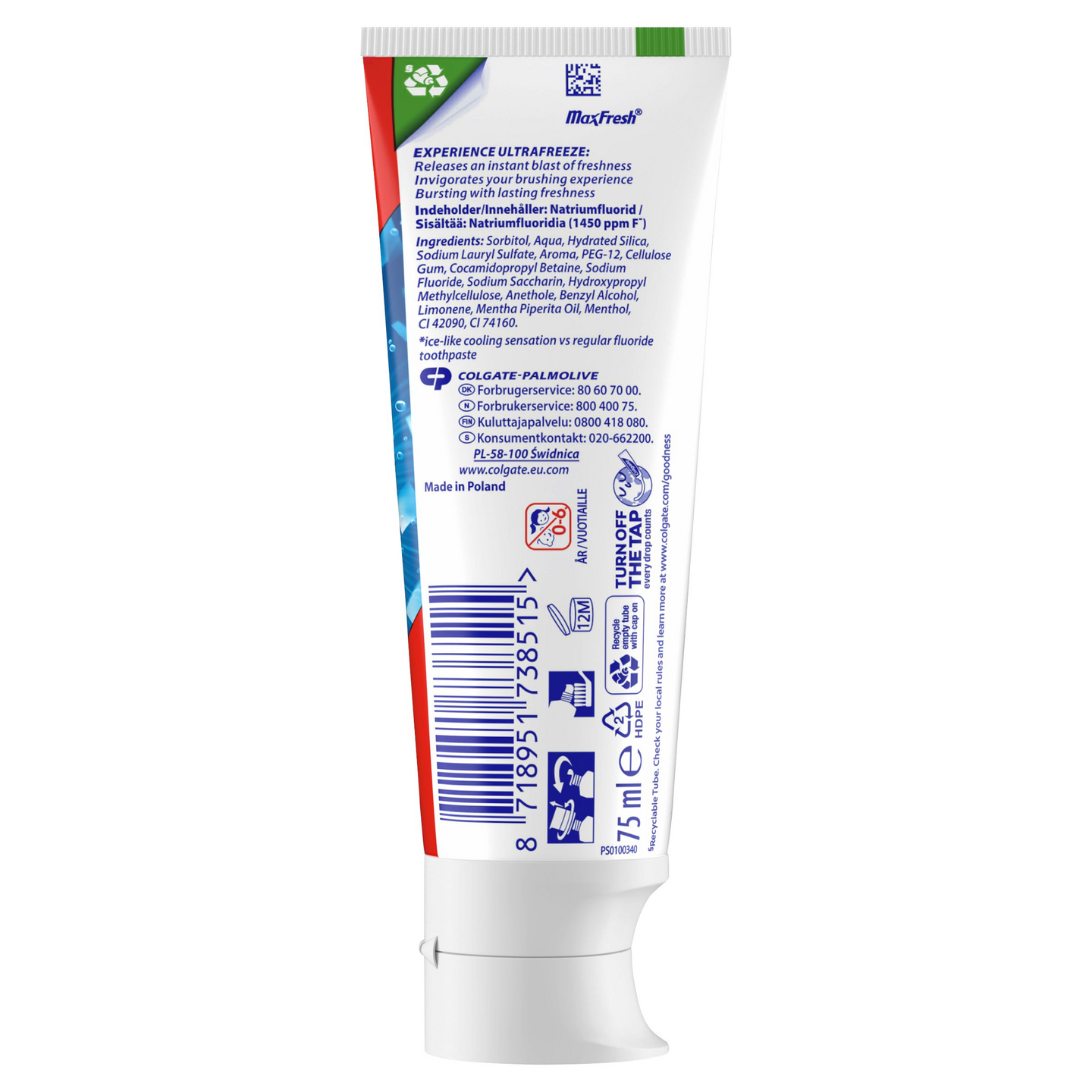 Colgate Max hammastahna 75ml 3-pack