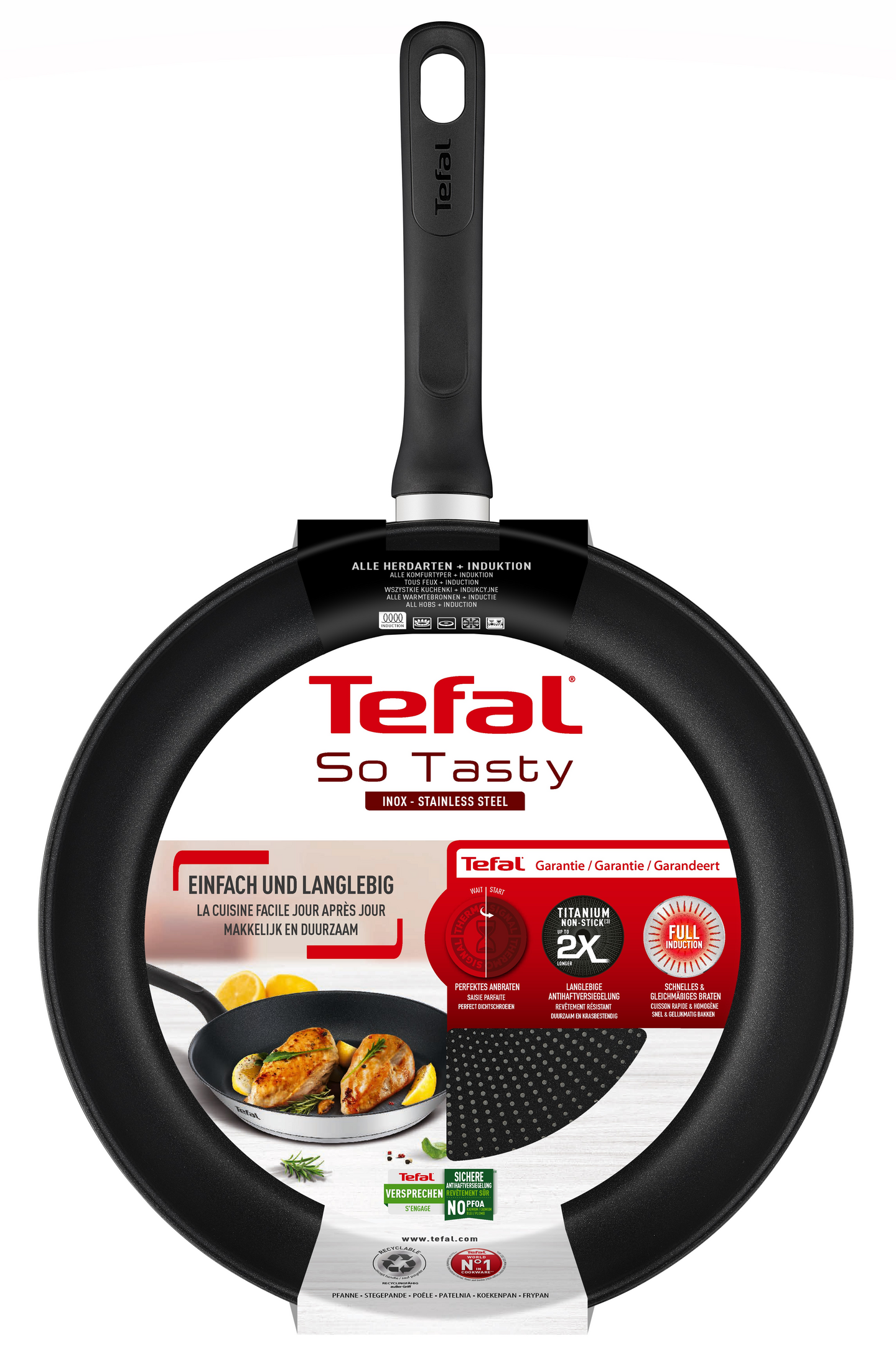 Tefal So Tasty teräspaistinpannu 28 cm