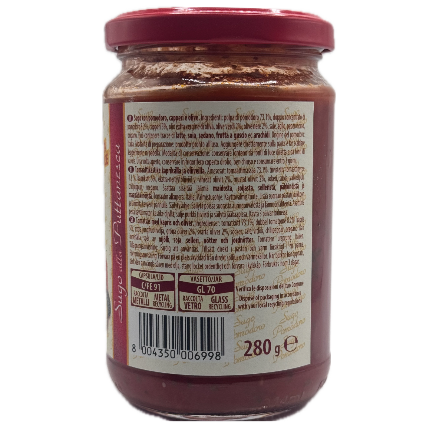 Pasta Zara pastakastike Puttanesca 280g