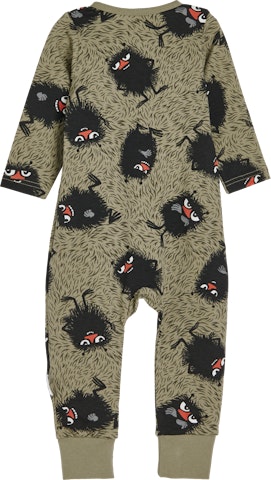 Muumi vauvojen pyjama Pörröinen oliivi
