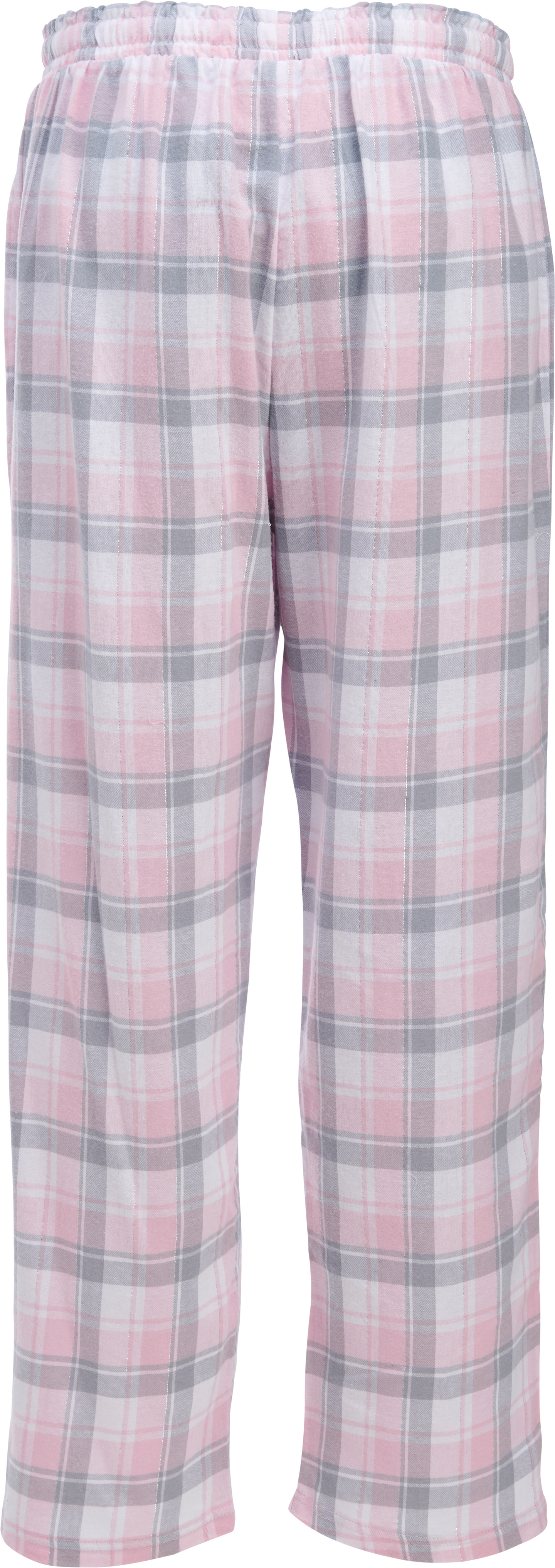 mywear naisten flanellihousut Mari, pink-valk-harmaa