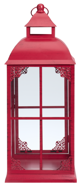 myhome Pitsi lyhty 42cm antiikinpunainen