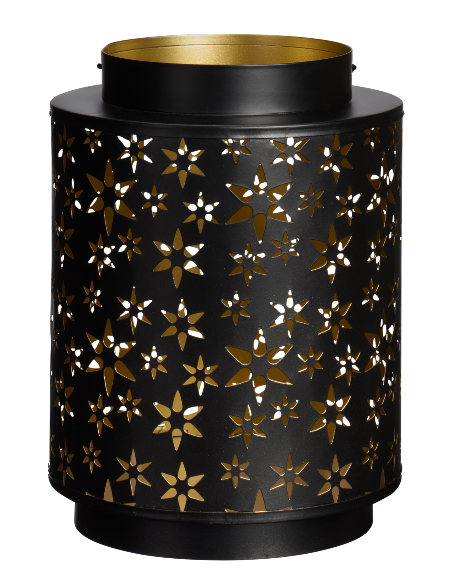 myhome Saga metallilyhty musta/kulta 24 cm