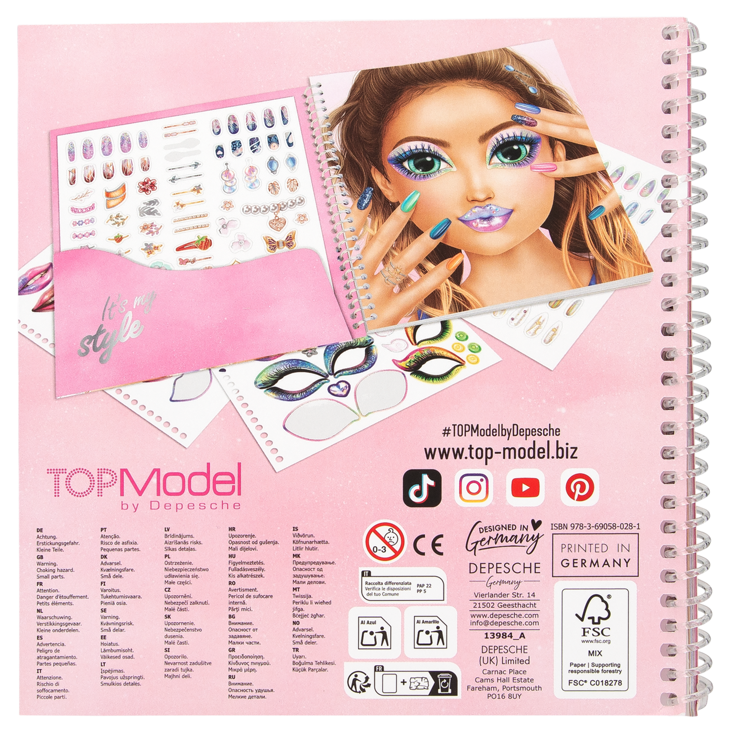 TOPModel Dress Me Up Face tarrakirja