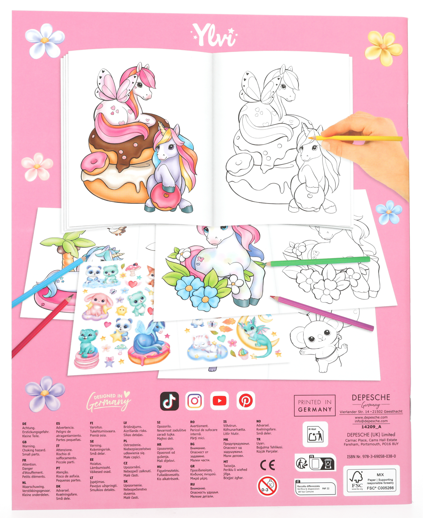 Ylvi Unicorn värityskirja