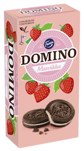 Domino Mansikka täytekeksi 350 g