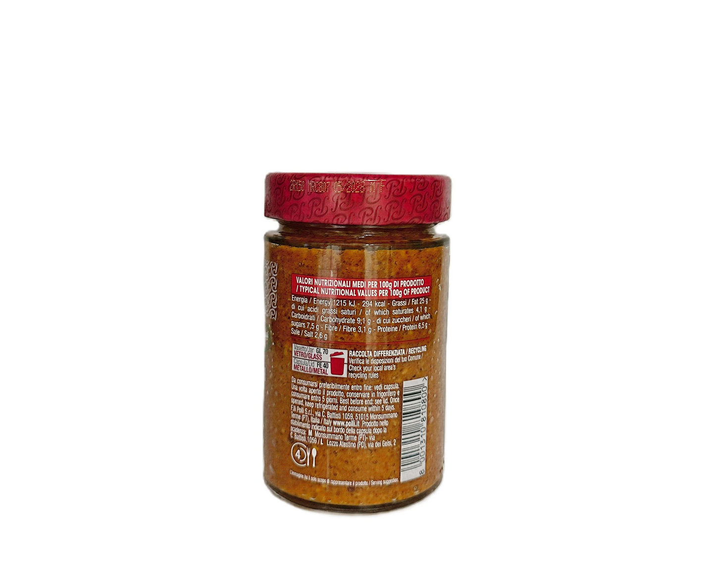 Polli Pesto Pomodori Secchi e Formaggio 190g