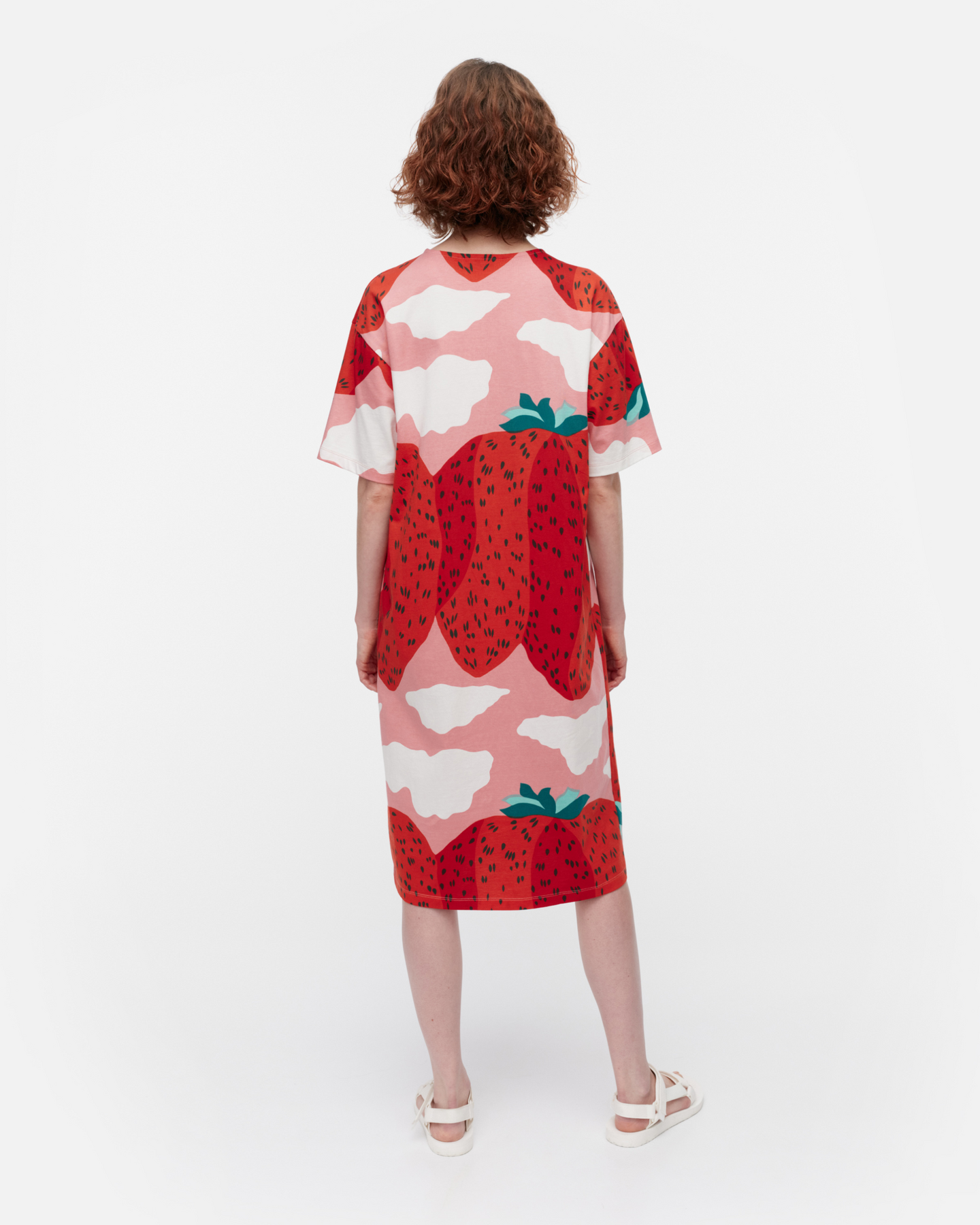 Marimekko Monomi Mansikkavuoret lyhythihainen yöpaita