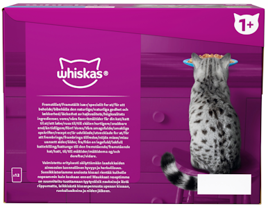 Whiskas 1+ kalasuosikit hyytelössä 12x85g