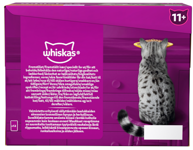 Whiskas 11+ siipikarjaherkut hyytelössä 12x85g