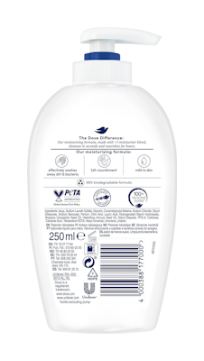 Dove nestesaippua 250ml Caring Cream Wash