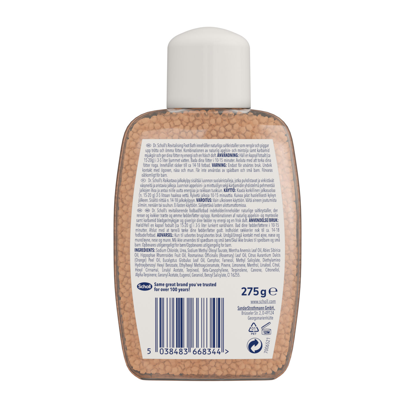 Scholl jalkakylpy 275g raikastava