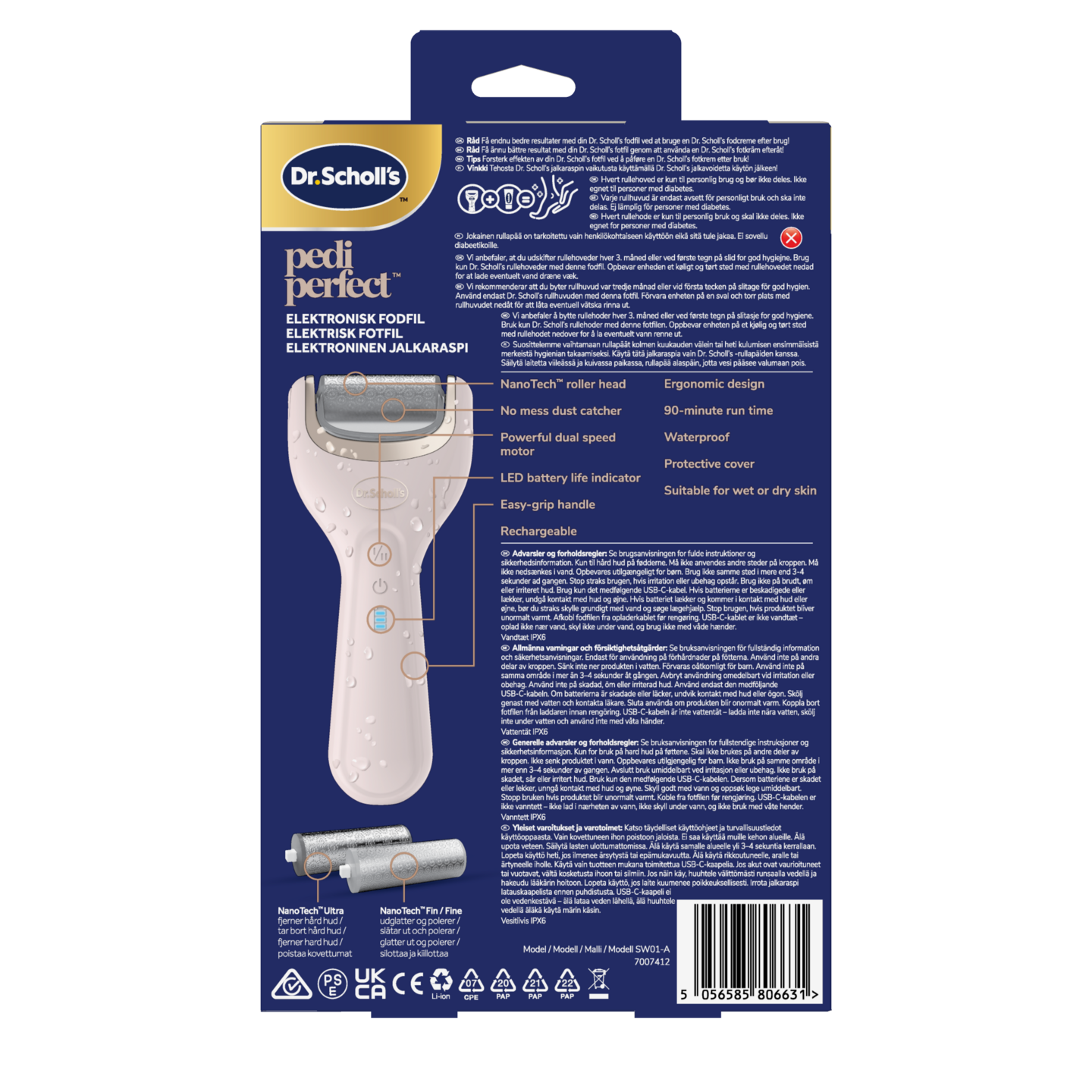 Scholl Pedi Perfect Elektroninen jalkaraspi