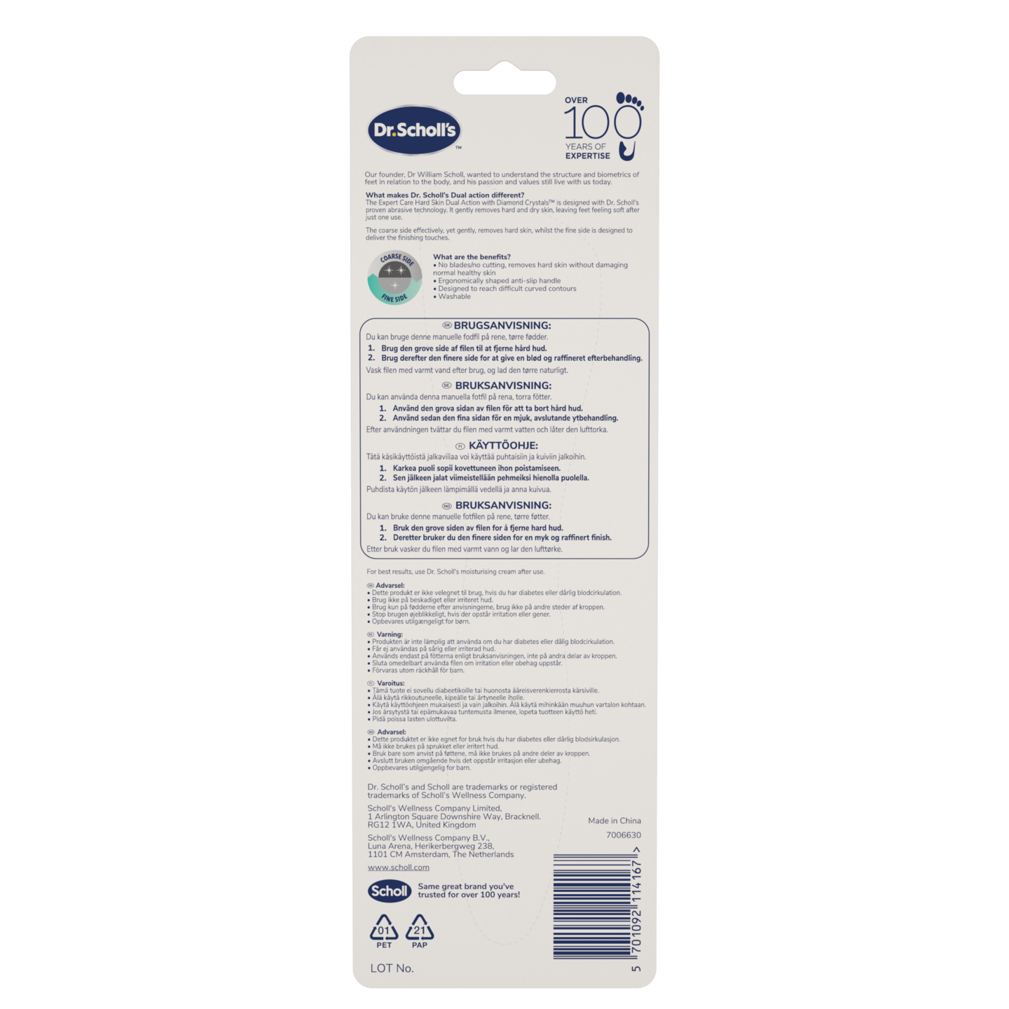 Scholl Dual Action jalkaraspi