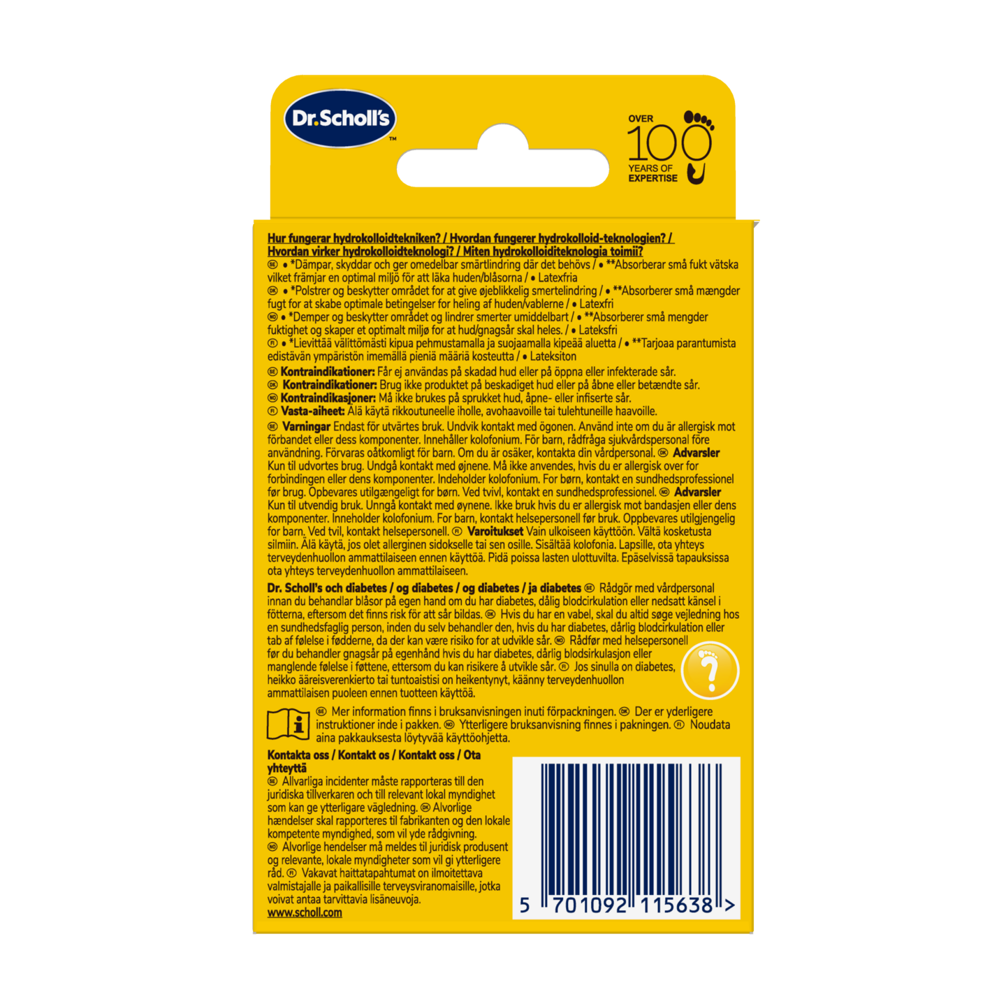 Scholl rakkolaastari kantapää 5kpl