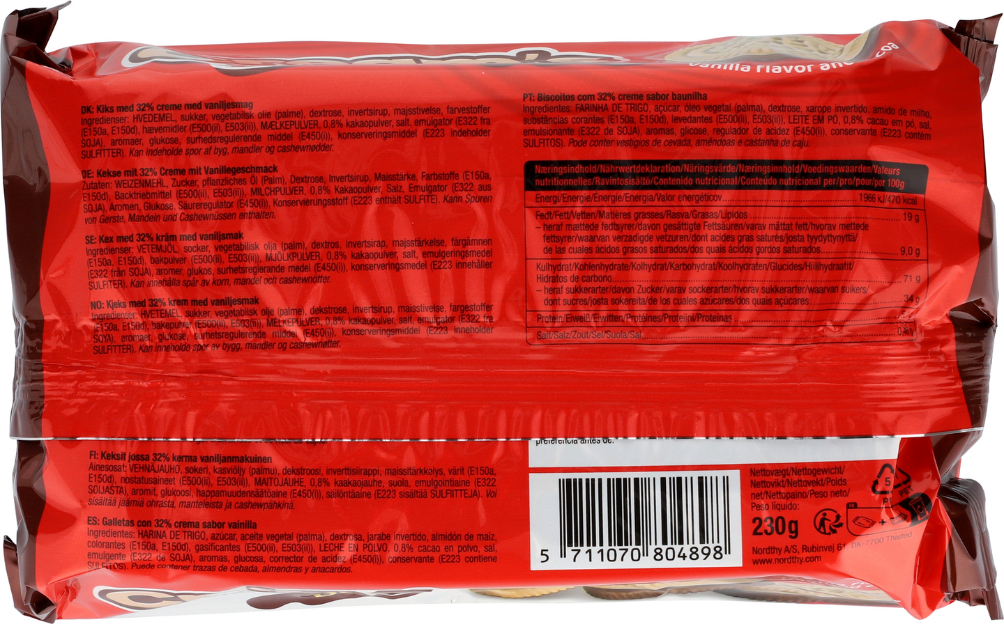Creams sandwich biscuits 230g Duo