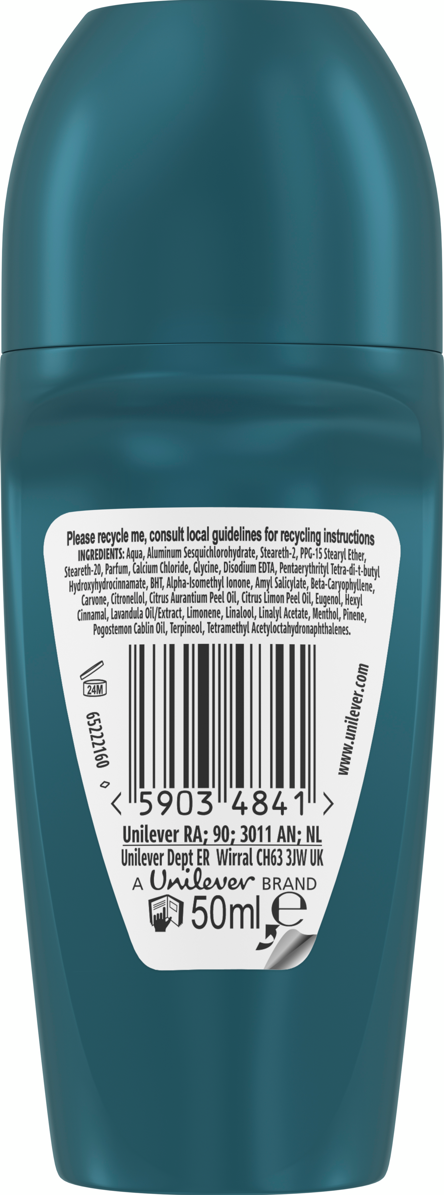 Rexona Men 72h Advanced Protection Menthol & Blue Lavender DEO ROLL-ON 50 ml