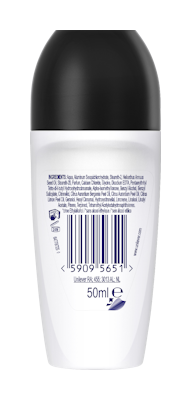 Rexona Antiperspirantti Deo Roll-On 50ml 48h Invisible on black and white clothes