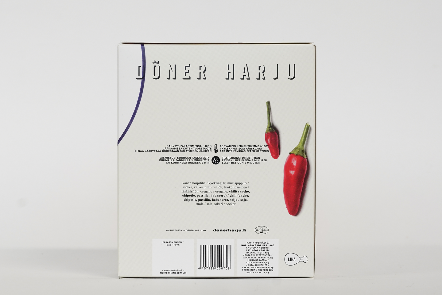 Döner Harju chilikana kebablastu 300g pakaste