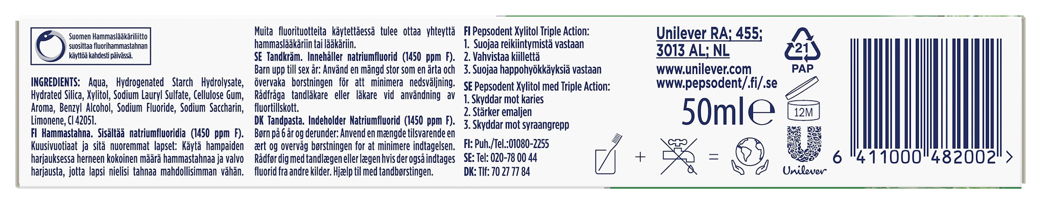 Pepsodent Xylitol hammastahna 50ml