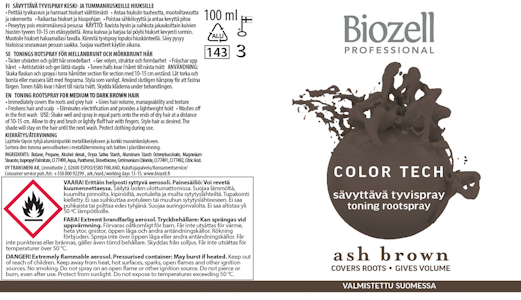 Biozell Color Tech tyvispray 100ml Ash Brown