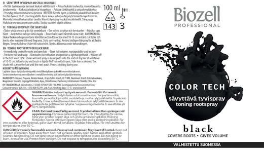 Biozell Color Tech tyvispray 100ml Black