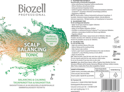 Biozell Scalp Taspainottava hoitoneste 150ml