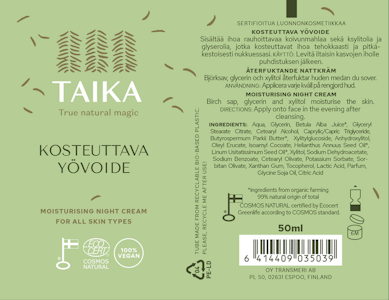 Taika kosteuttava yövoide 50ml