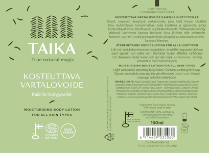 Taika kosteuttava vartalovoide 150ml