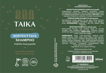 Taika kosteuttava shampoo 250ml