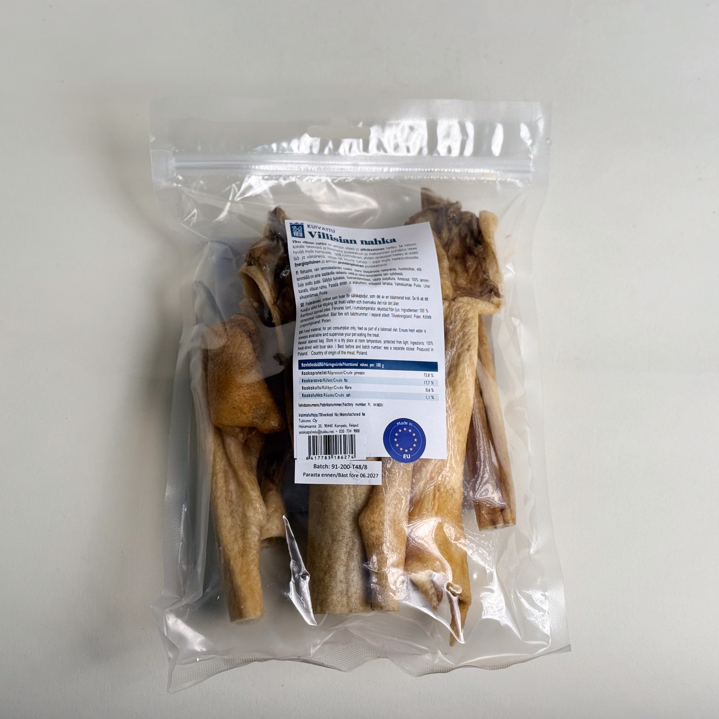 Viksu koiralle villisian nahka 200g