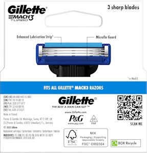 Gillette Mach3 Turbo terä 5kpl