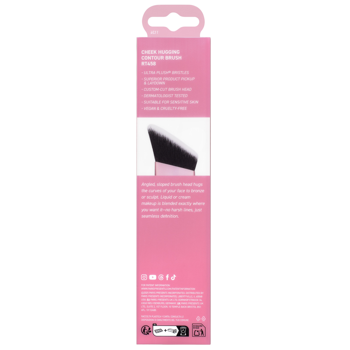 Real Techniques Cheek Hugging Contour Brush -varjostussivellin