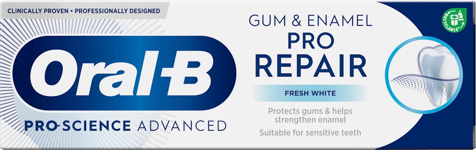 Oral-B Pro-Science Advanced Gum & Enamel Pro-Repair Gentle Whitening hammastahna 75ml