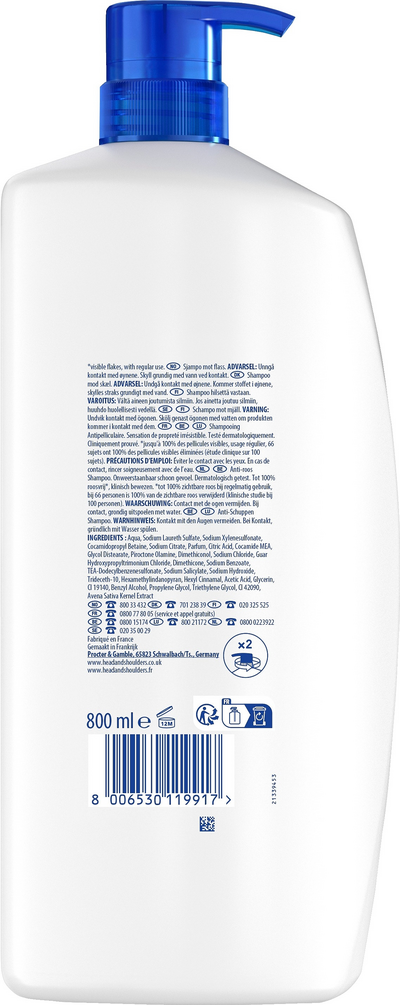 head&shoulders Apple Fresh  800ml shampoo
