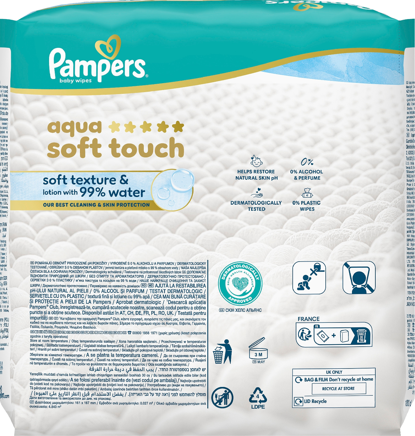 Pampers Aqua Soft Touch puhdistuspyyhe 3x60kpl