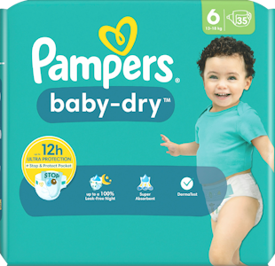 Pampers teippivaippa 35kpl Baby Dry S6 13-18kg