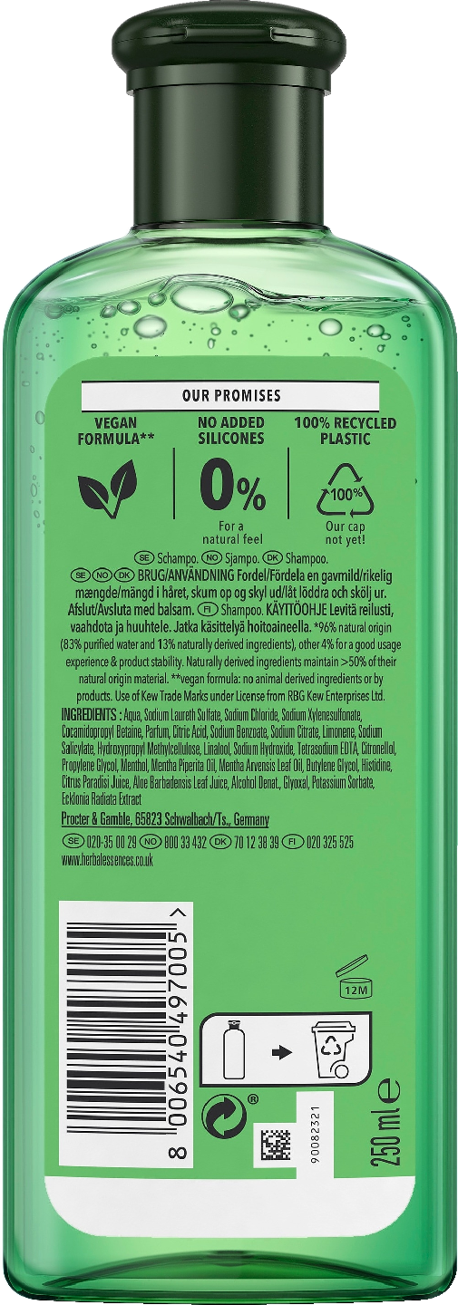 Herbal Essences shampoo 250ml Shine White Grapefruit