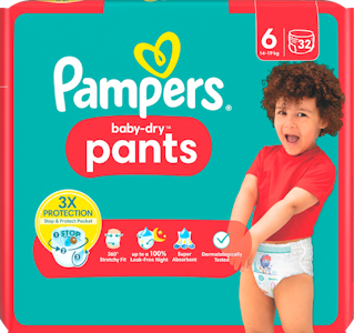 Pampers Baby Dry housuvaippa S6 15+kg 32kpl