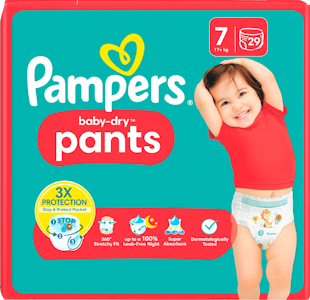 Pampers Baby Dry housuvaippa S7 17+kg 29kpl