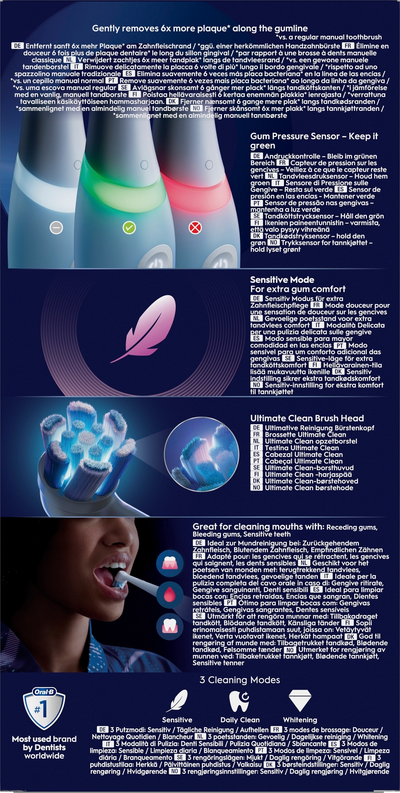 Oral-B iO3 Ice Blue -sähköhammasharja