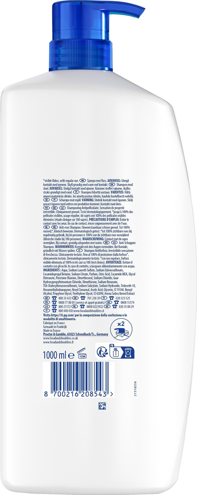 head&shoulders Apple Fresh 1000ml shampoo