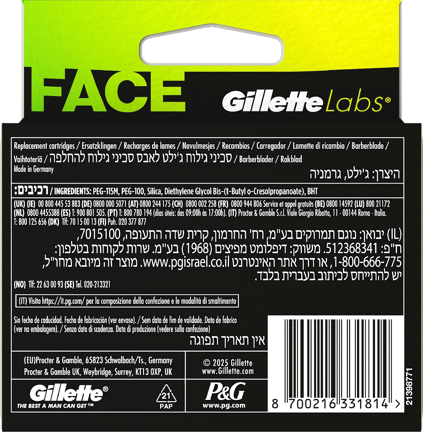 Gillette Labs Blade 6kpl terä